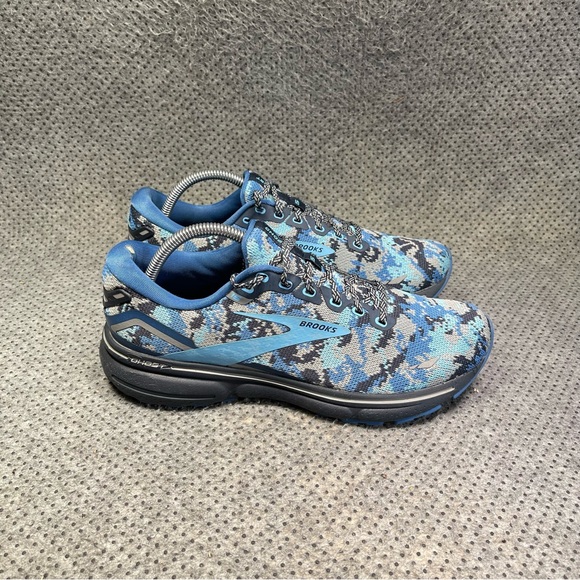Brooks Ghost 15 Blue Camo Running Shoes Size 10 Women’s. - Picture 5 of 10